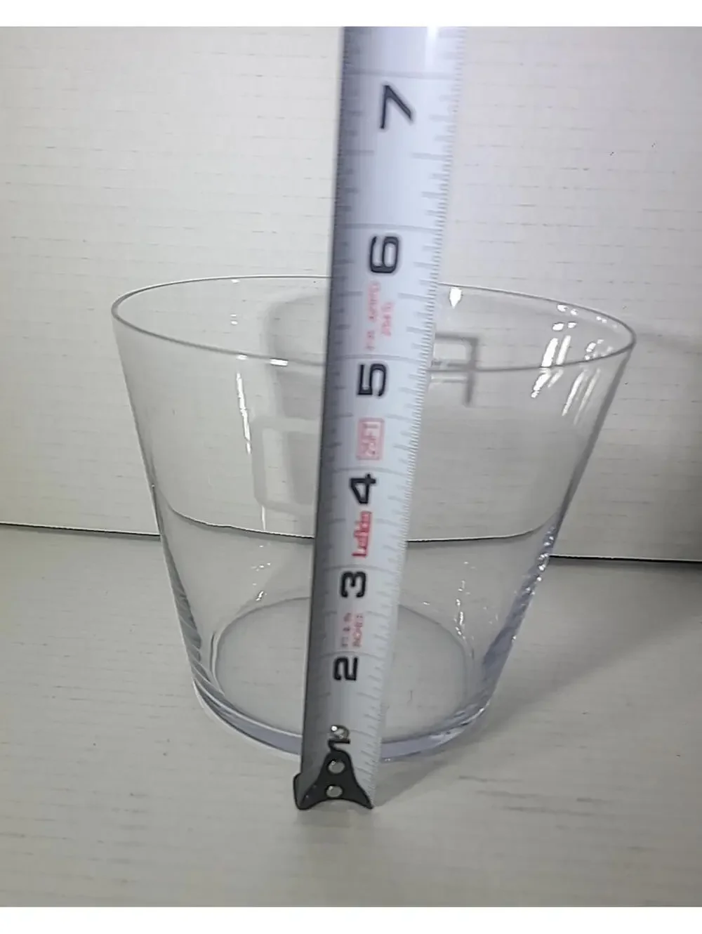 Vintage Small Glass Ice/Beer/Champagne Bucket Engraved With P, Q